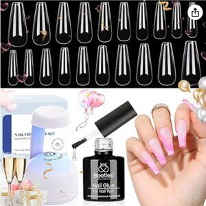 Gel nails kit for at home.